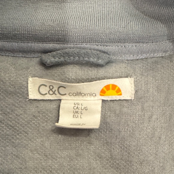 C&C California blue cozy pullover 1/2 zip - Picture 2 of 4